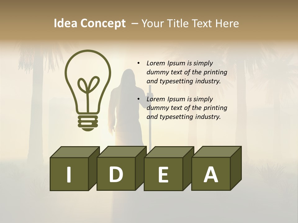 Religion Tropical People PowerPoint Template