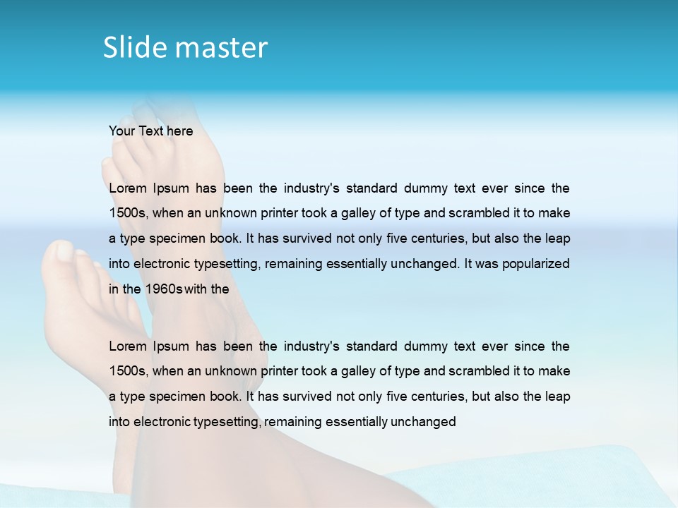 Women Sunshine Horizon PowerPoint Template