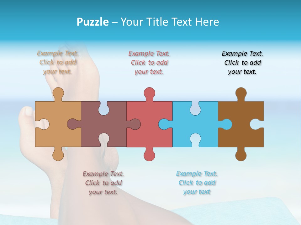 Women Sunshine Horizon PowerPoint Template