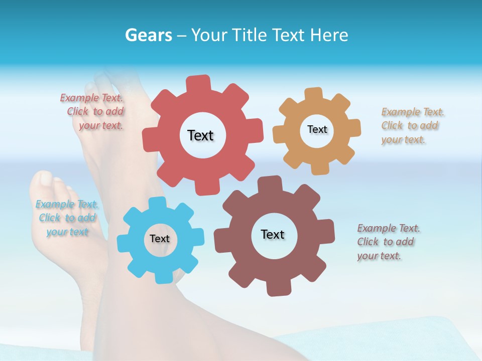 Women Sunshine Horizon PowerPoint Template