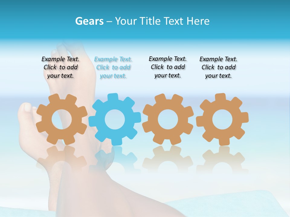 Women Sunshine Horizon PowerPoint Template