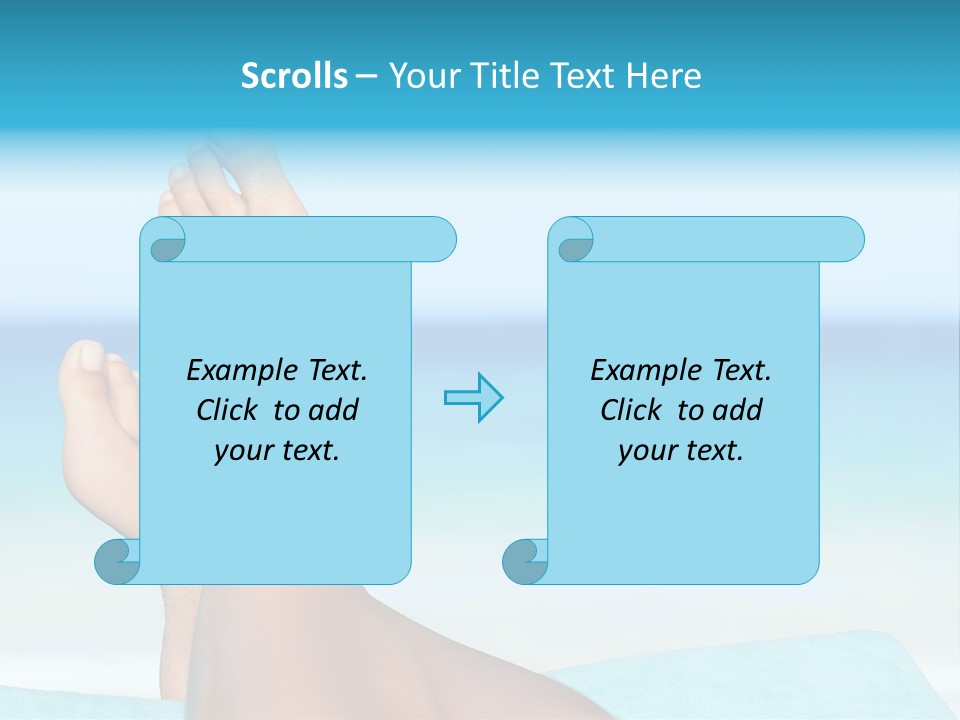 Women Sunshine Horizon PowerPoint Template