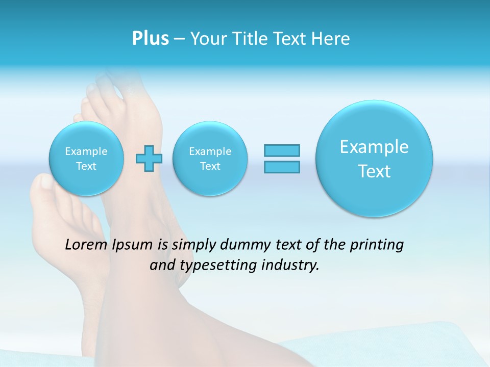 Women Sunshine Horizon PowerPoint Template
