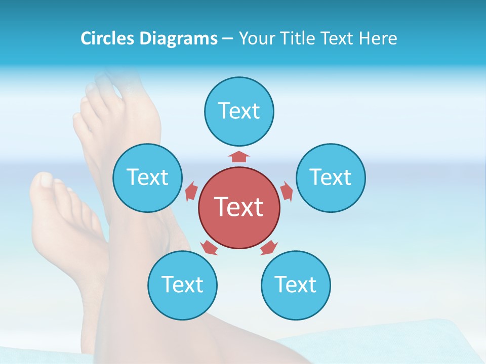 Women Sunshine Horizon PowerPoint Template