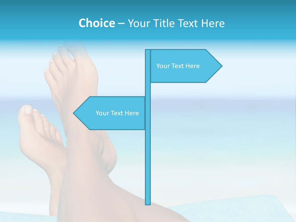 Women Sunshine Horizon PowerPoint Template