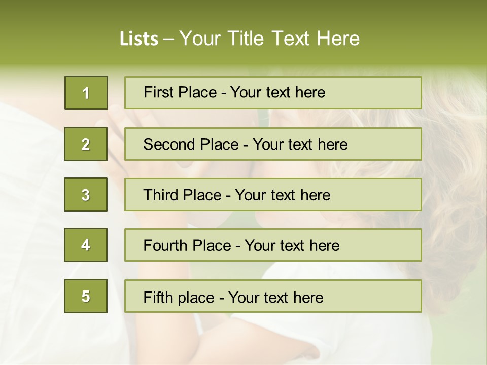 Lifestyle Portrait Child PowerPoint Template