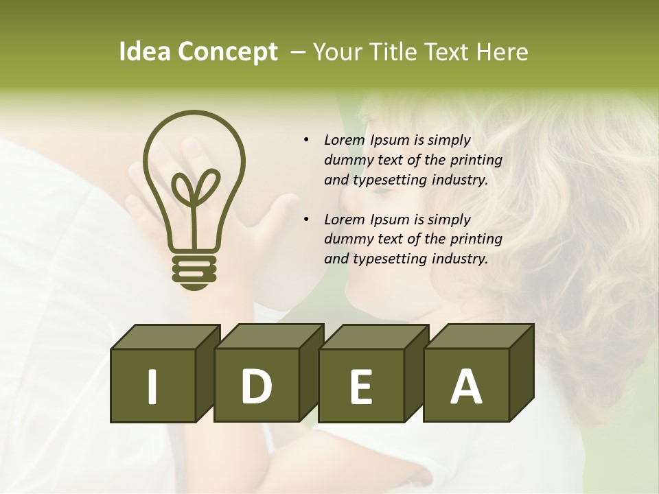 Lifestyle Portrait Child PowerPoint Template