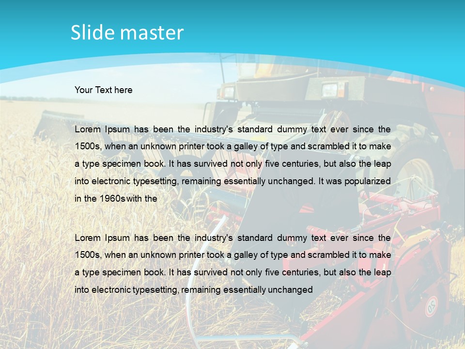 Work Foreground Equipment PowerPoint Template