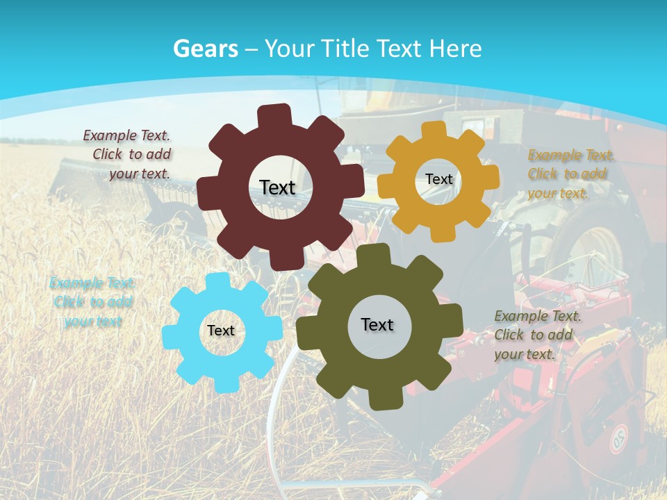Work Foreground Equipment PowerPoint Template