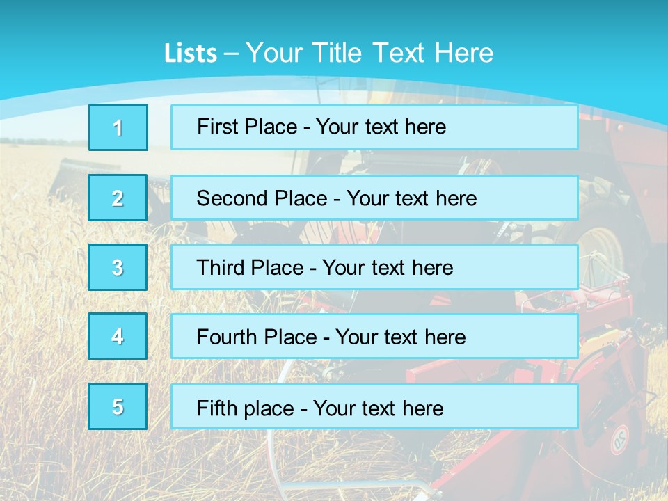 Work Foreground Equipment PowerPoint Template