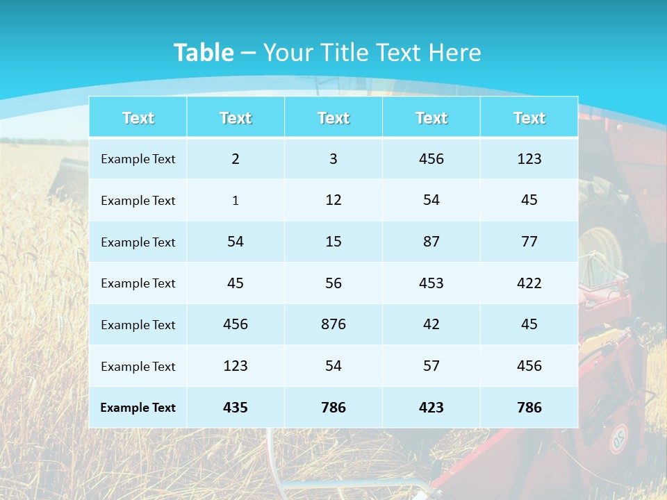 Work Foreground Equipment PowerPoint Template