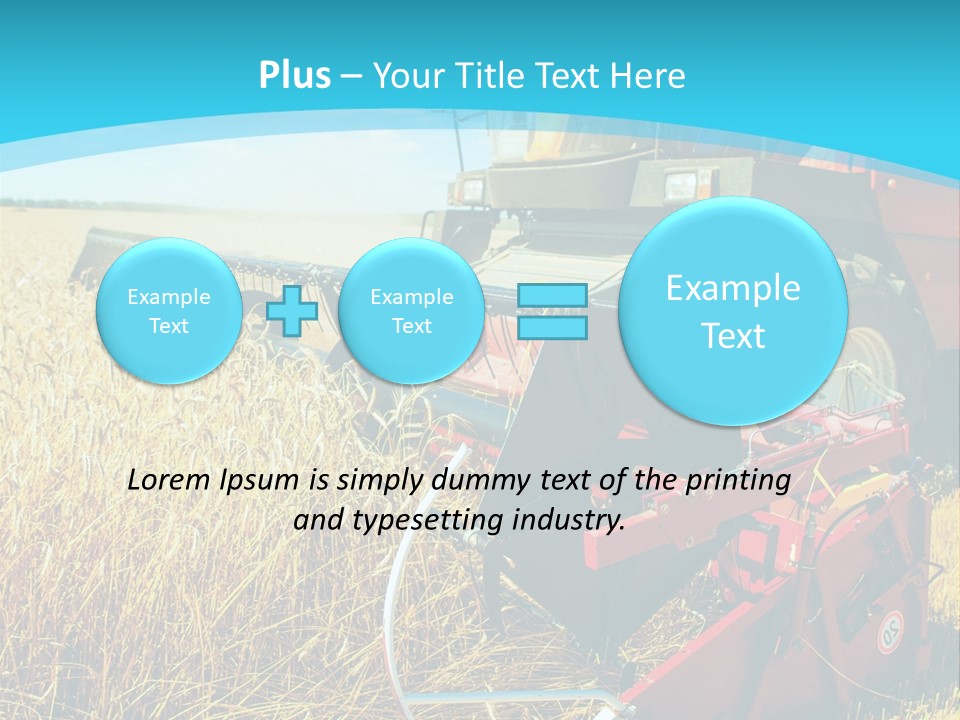 Work Foreground Equipment PowerPoint Template
