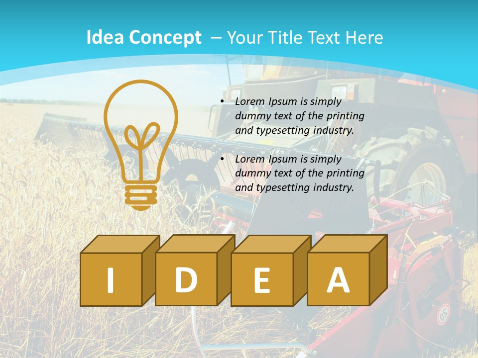 Work Foreground Equipment PowerPoint Template
