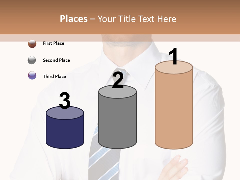 Cut Office Male PowerPoint Template