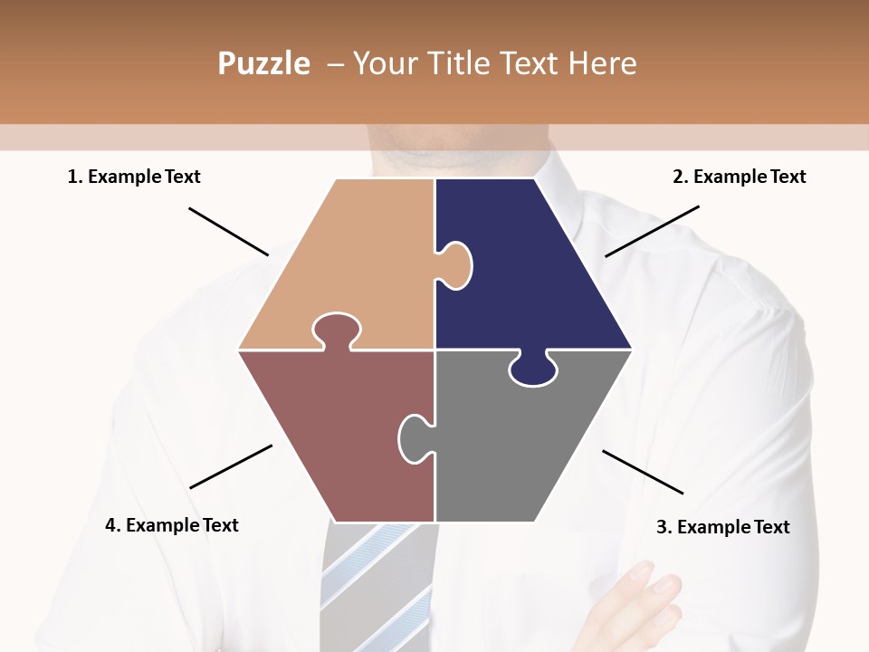 Cut Office Male PowerPoint Template