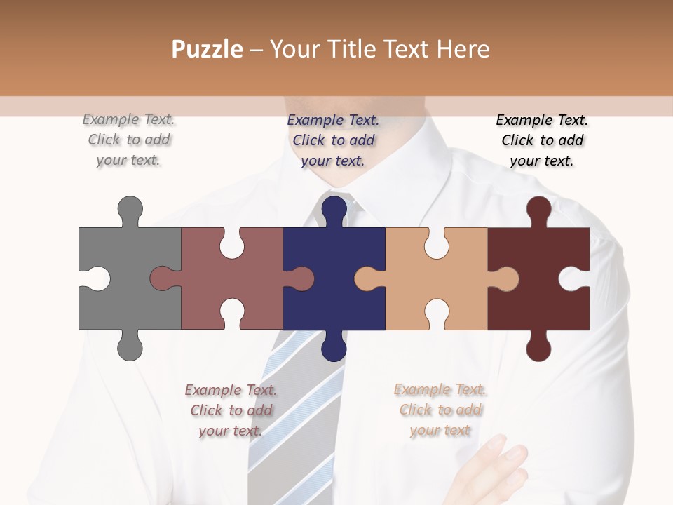 Cut Office Male PowerPoint Template