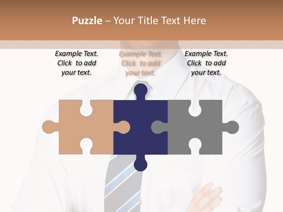 Cut Office Male PowerPoint Template