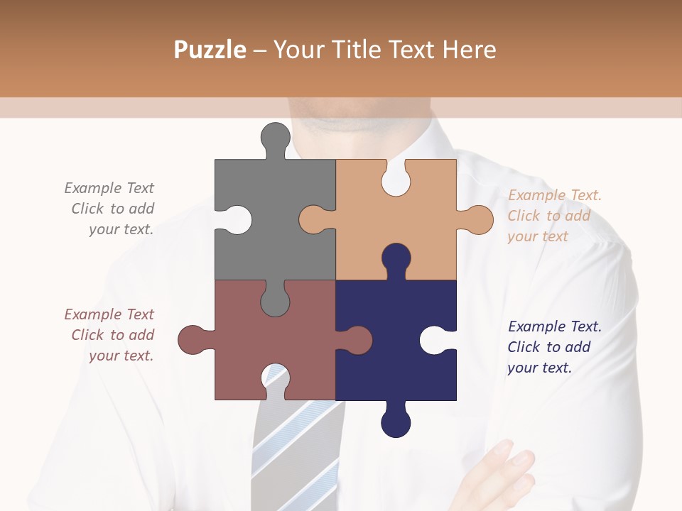 Cut Office Male PowerPoint Template