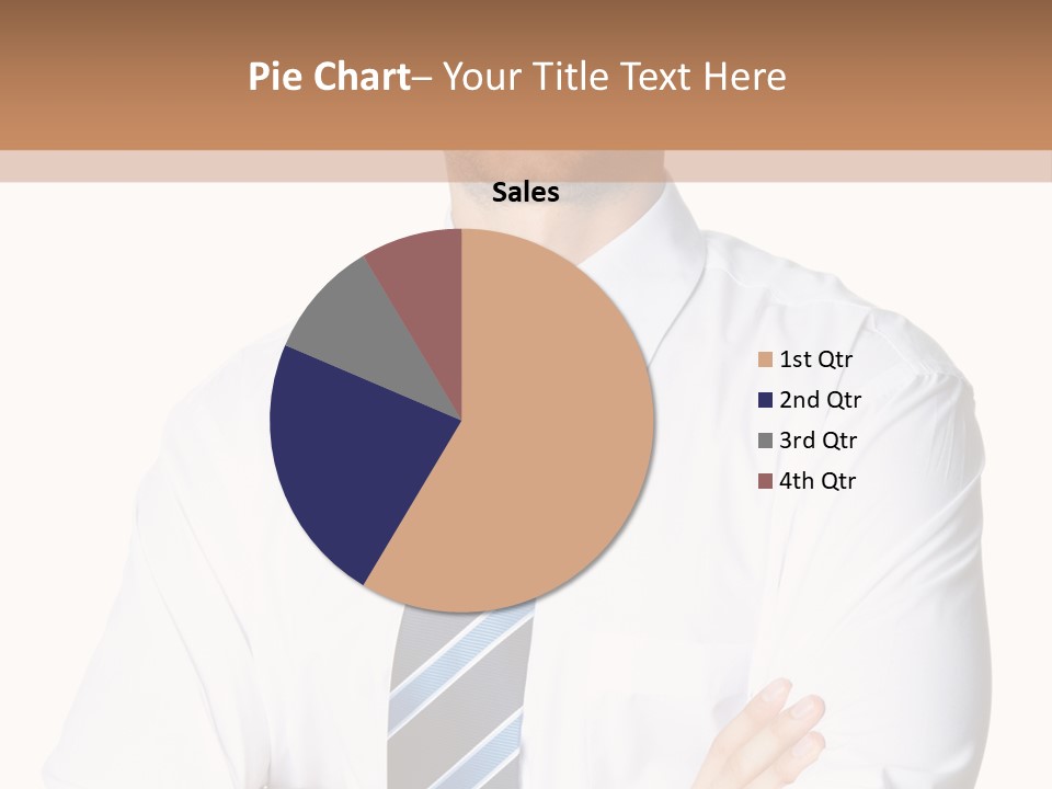 Cut Office Male PowerPoint Template