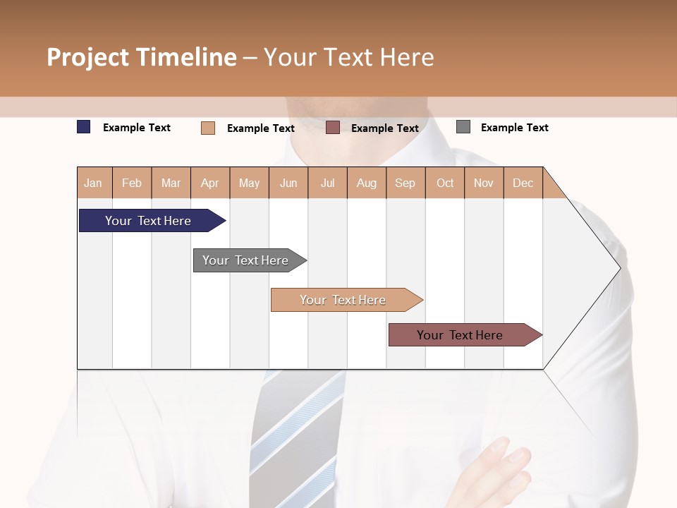 Cut Office Male PowerPoint Template