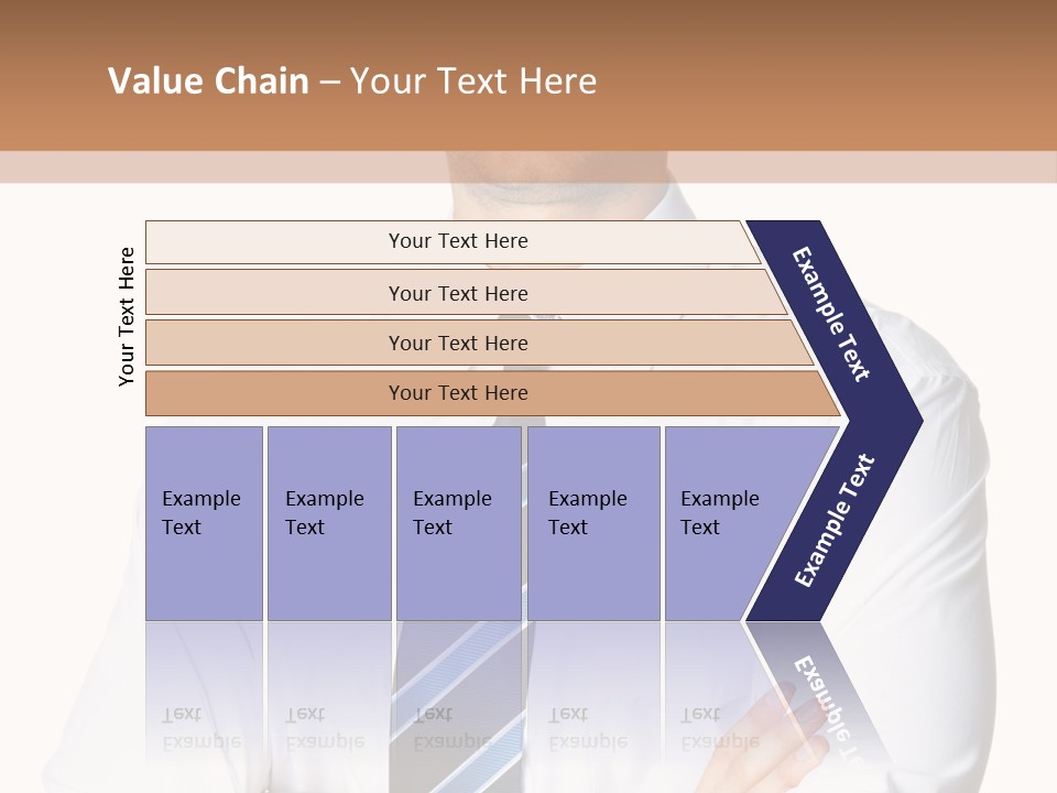Cut Office Male PowerPoint Template