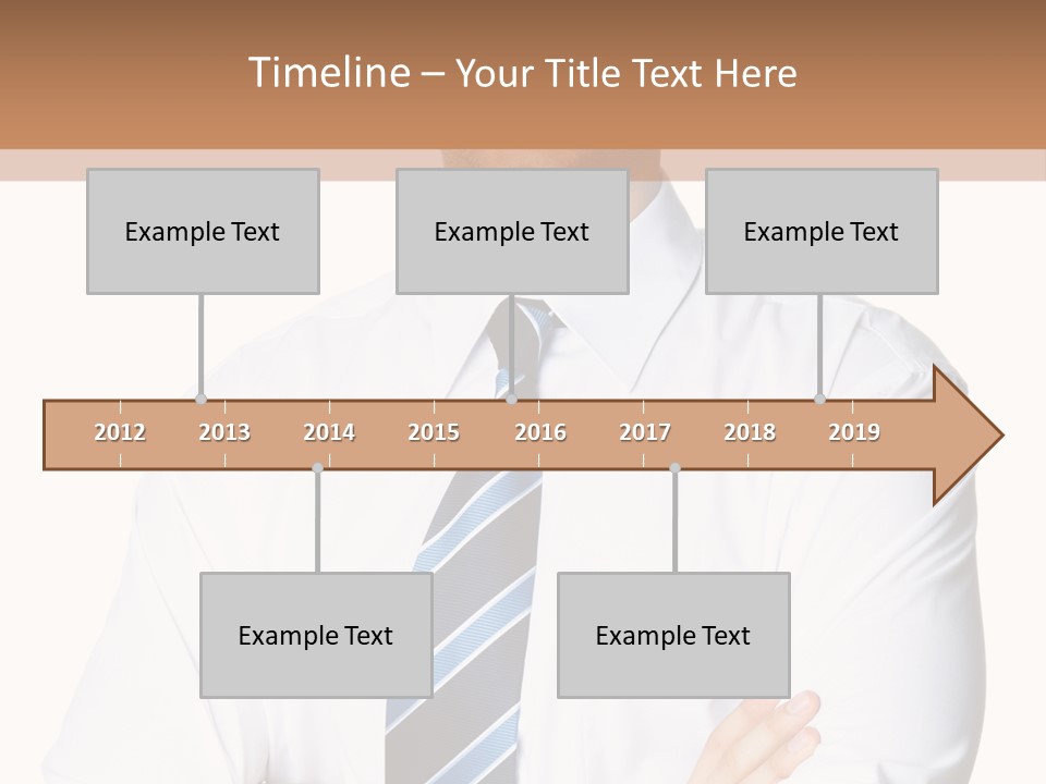 Cut Office Male PowerPoint Template