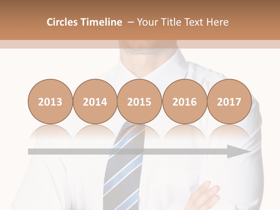 Cut Office Male PowerPoint Template