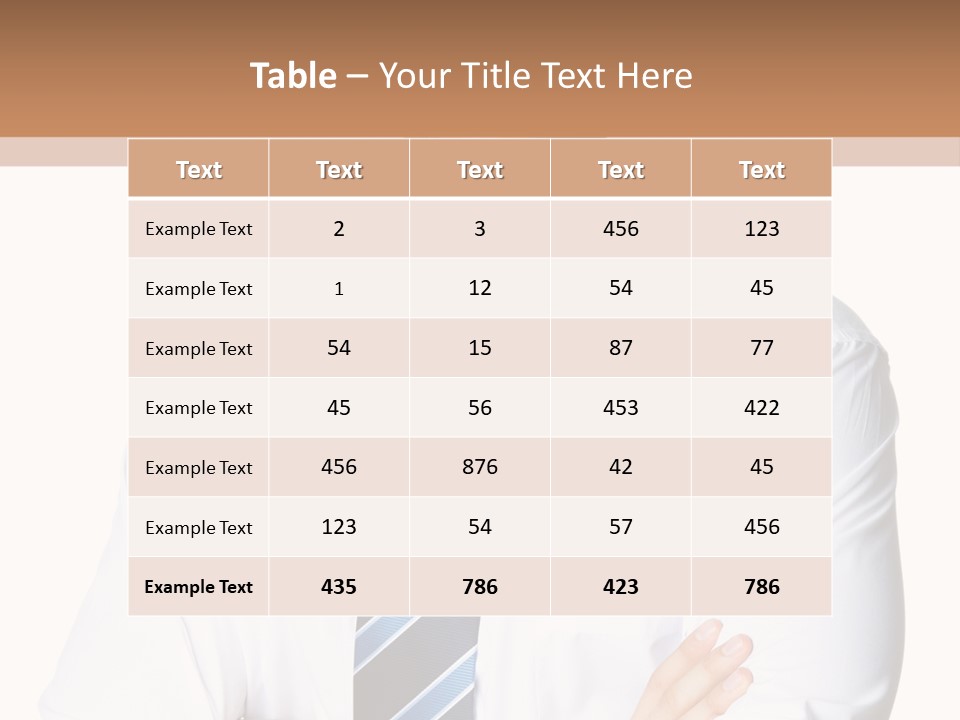 Cut Office Male PowerPoint Template