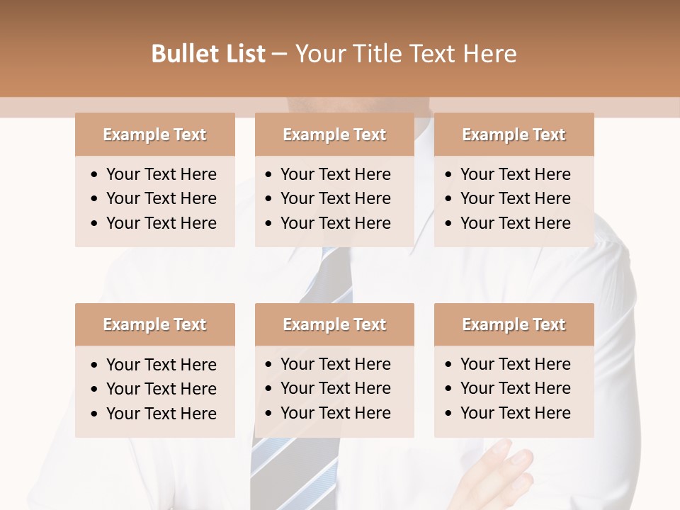 Cut Office Male PowerPoint Template