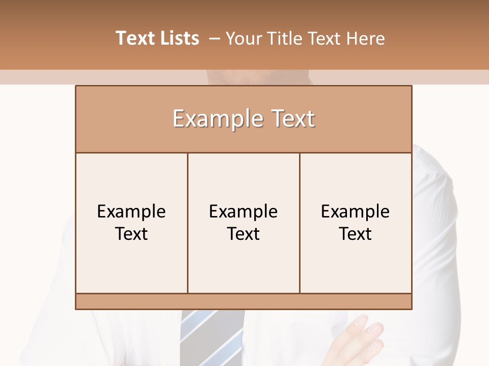 Cut Office Male PowerPoint Template