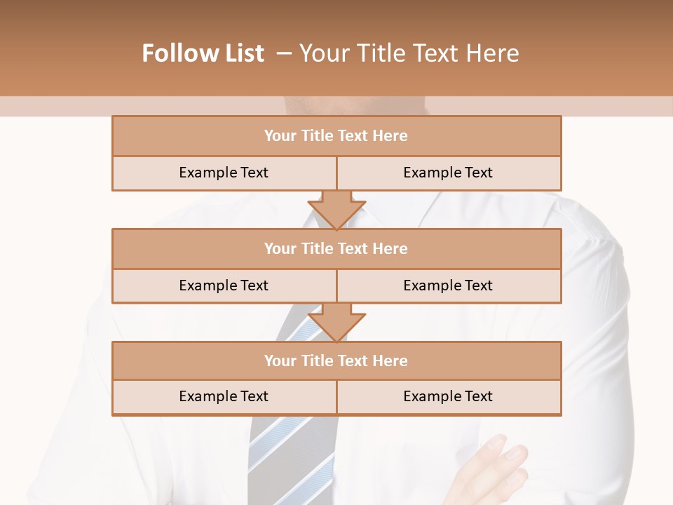Cut Office Male PowerPoint Template