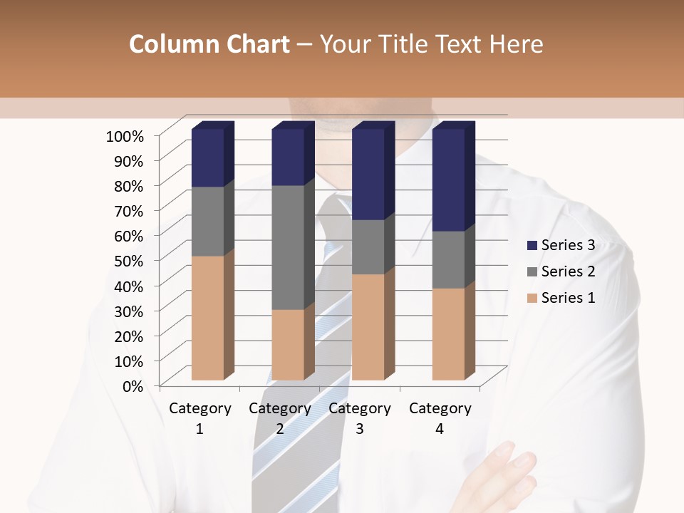 Cut Office Male PowerPoint Template