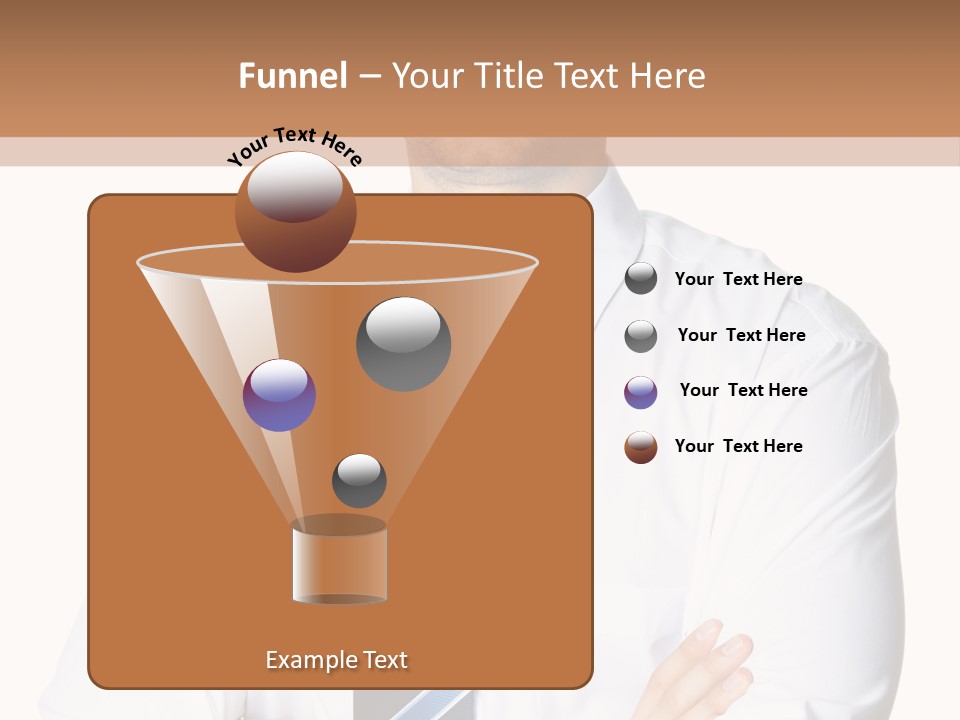 Cut Office Male PowerPoint Template