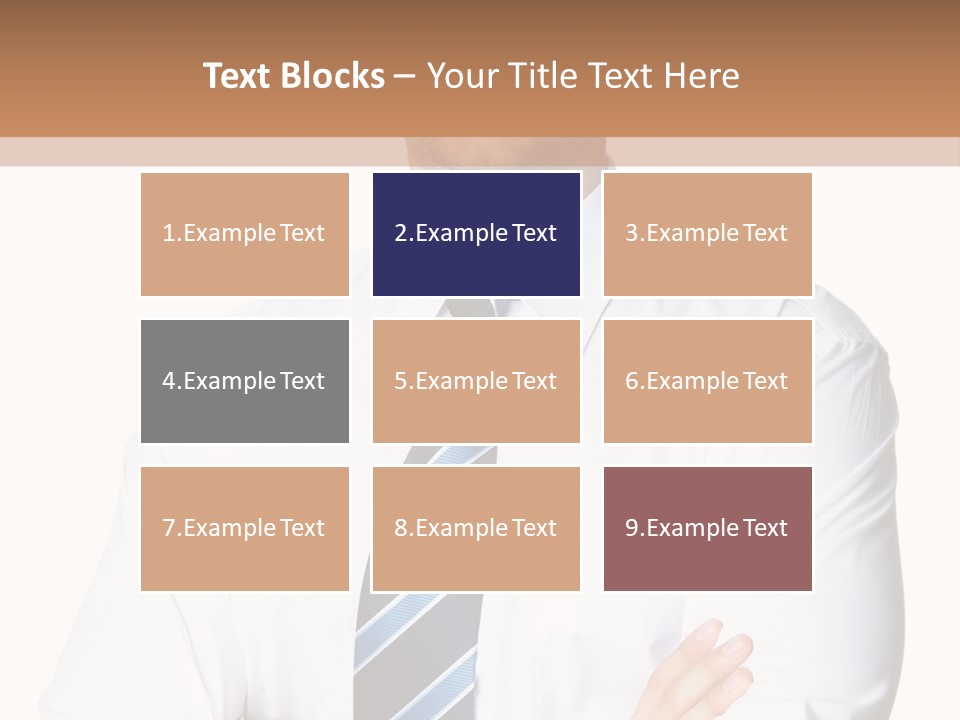 Cut Office Male PowerPoint Template
