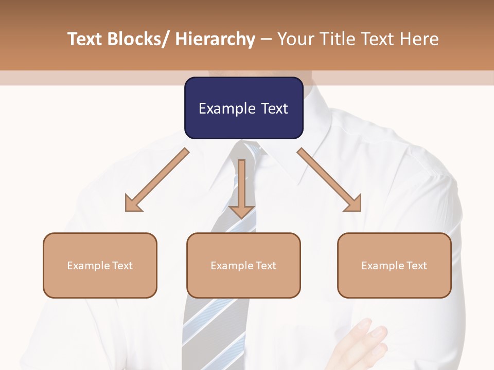 Cut Office Male PowerPoint Template