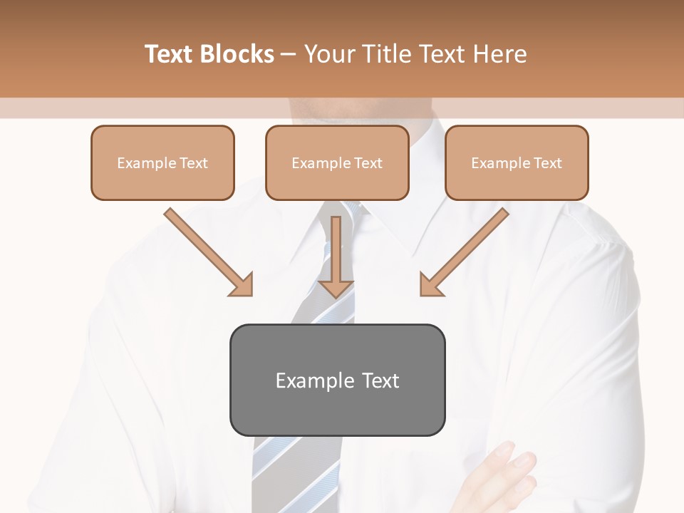 Cut Office Male PowerPoint Template