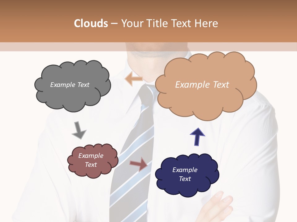 Cut Office Male PowerPoint Template