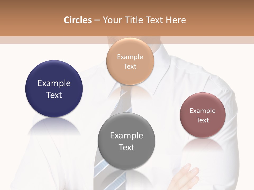 Cut Office Male PowerPoint Template