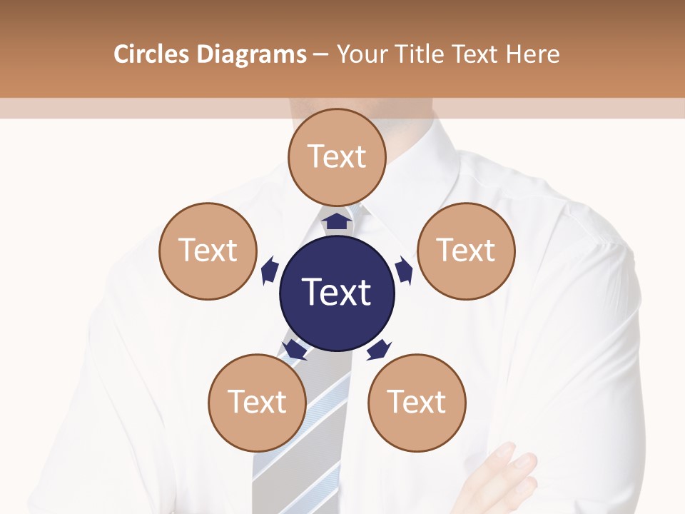 Cut Office Male PowerPoint Template