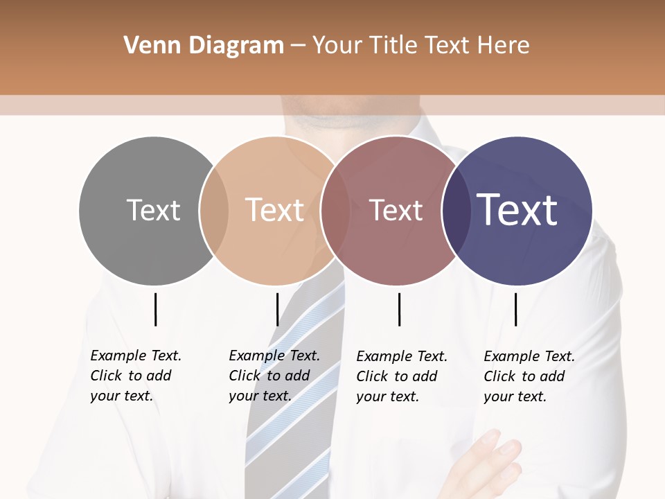 Cut Office Male PowerPoint Template