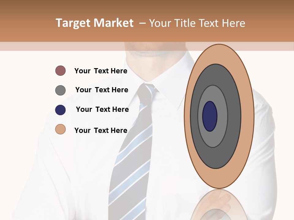 Cut Office Male PowerPoint Template