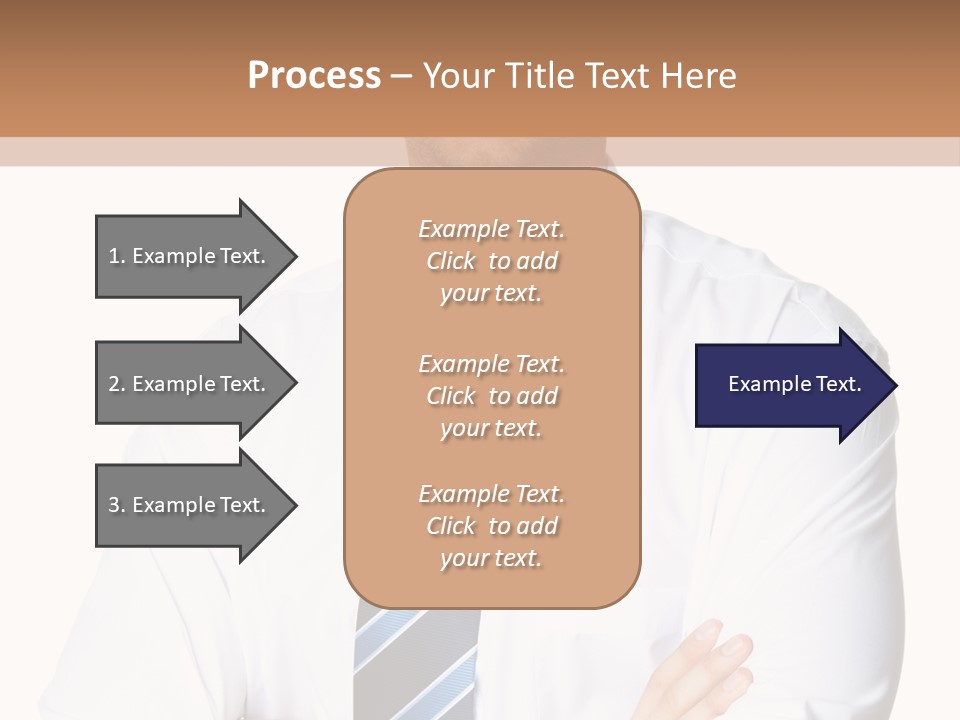 Cut Office Male PowerPoint Template