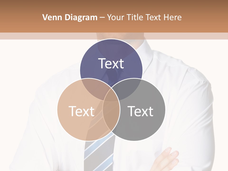 Cut Office Male PowerPoint Template