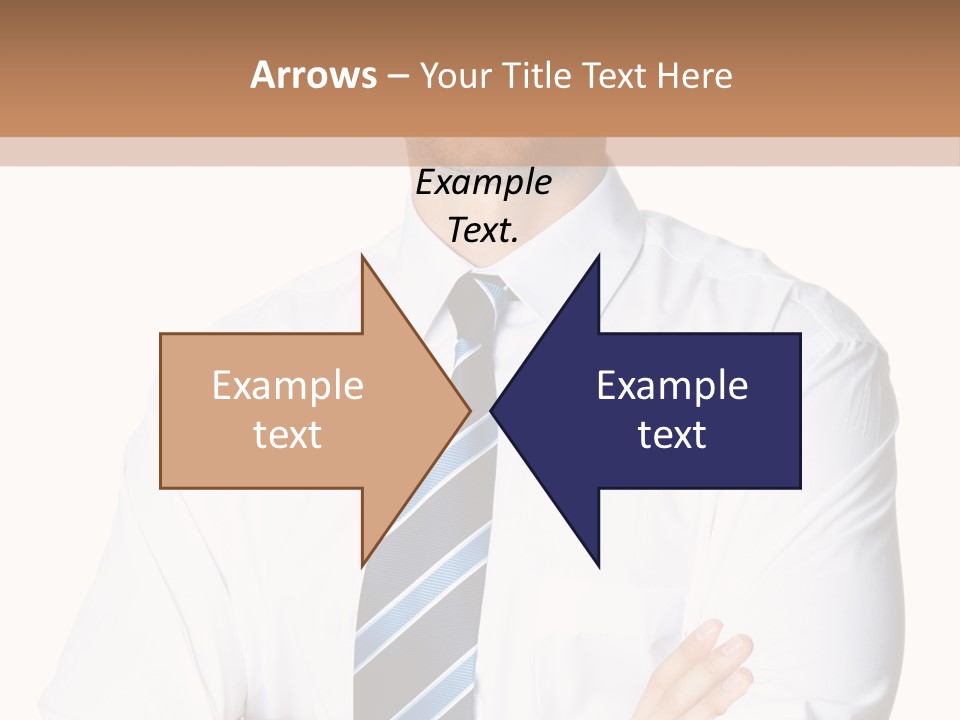 Cut Office Male PowerPoint Template