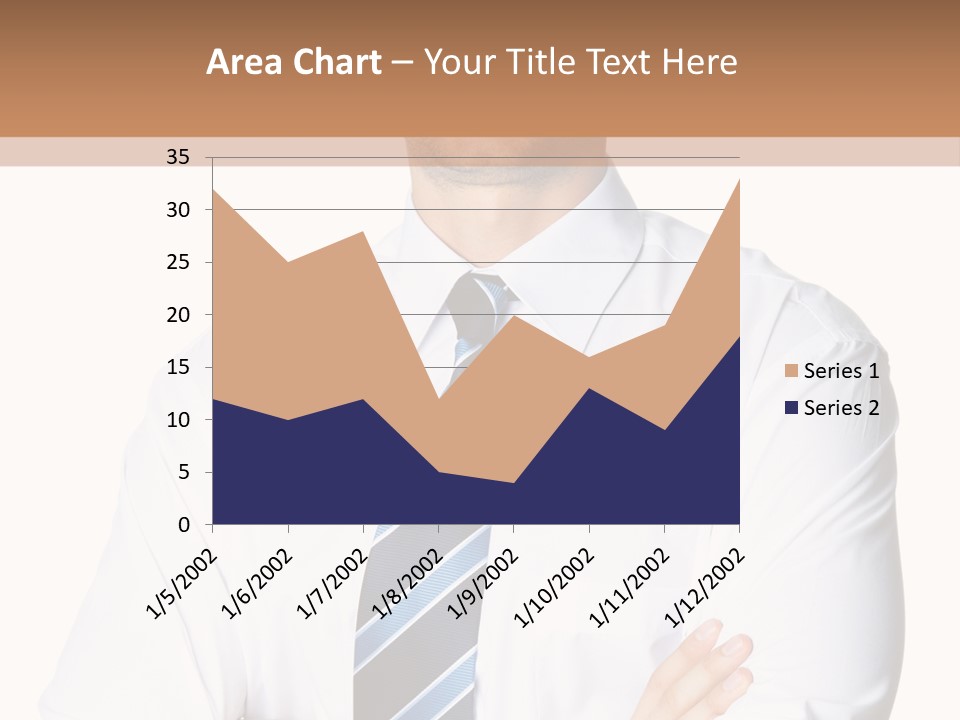 Cut Office Male PowerPoint Template