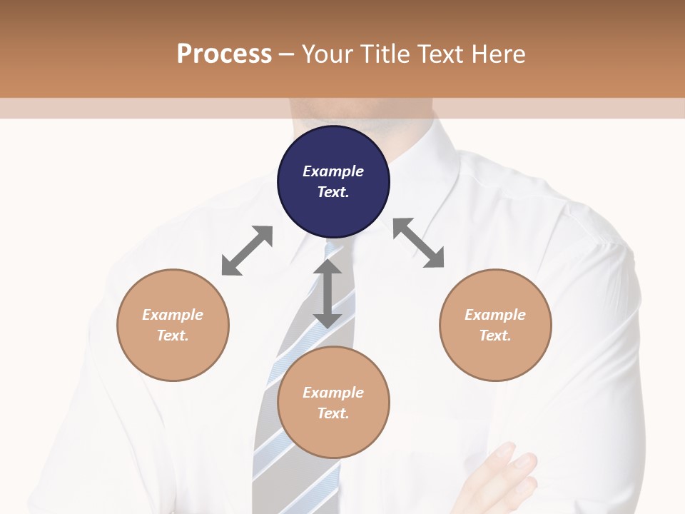 Cut Office Male PowerPoint Template