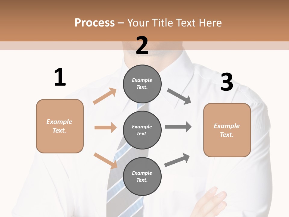 Cut Office Male PowerPoint Template