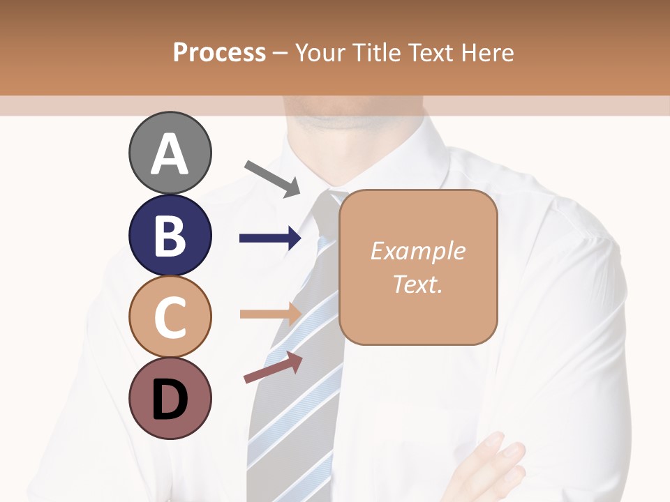 Cut Office Male PowerPoint Template