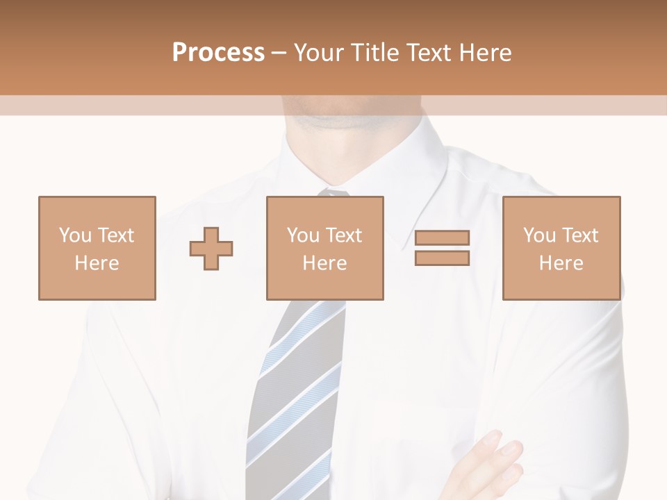 Cut Office Male PowerPoint Template