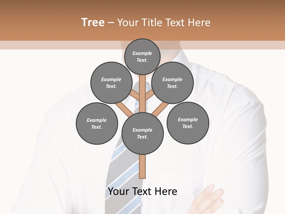 Cut Office Male PowerPoint Template